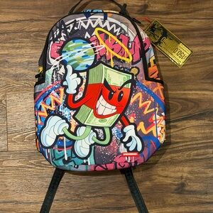 Sprayground Money Makes The World Backpack